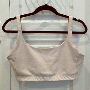 Outdoor Voices Double-Time Bra in Light Pink (Size L)